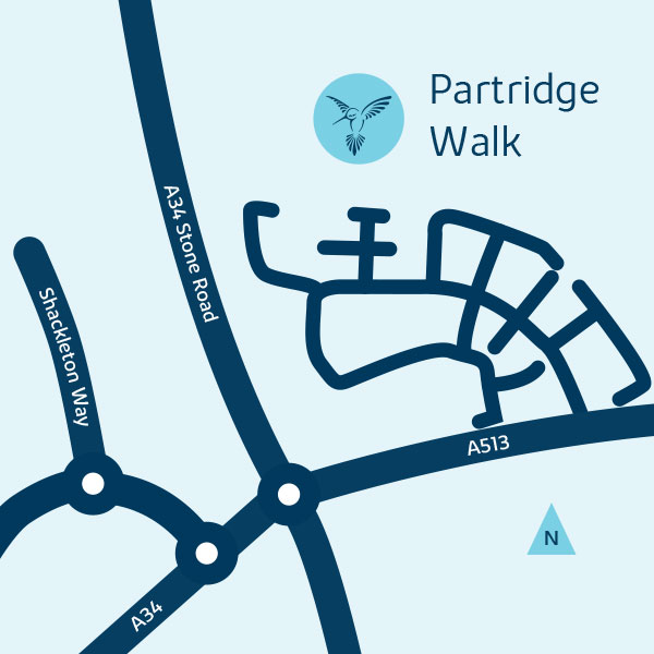 Development map for partridge walk